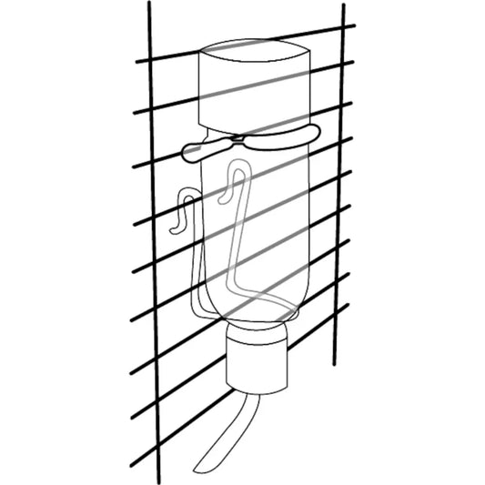 Flamingo Bebedero Vidrio Roedores Athina 350 ml