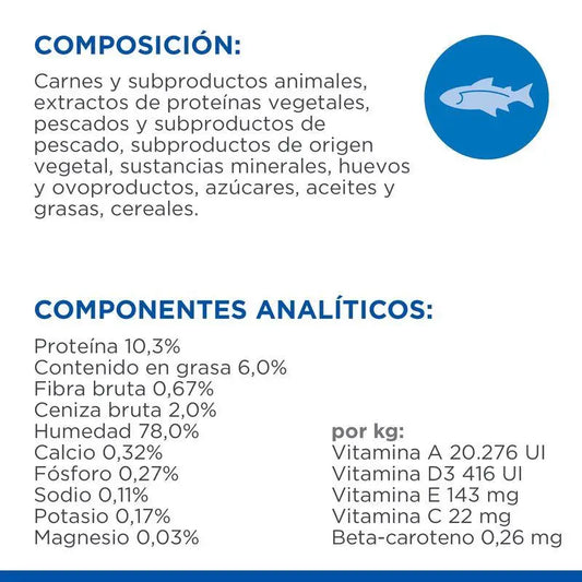 Hill'S Sp Feline Kitten Pollo y Pescado Azul 85 g Pack-12 Udes. Sobre
