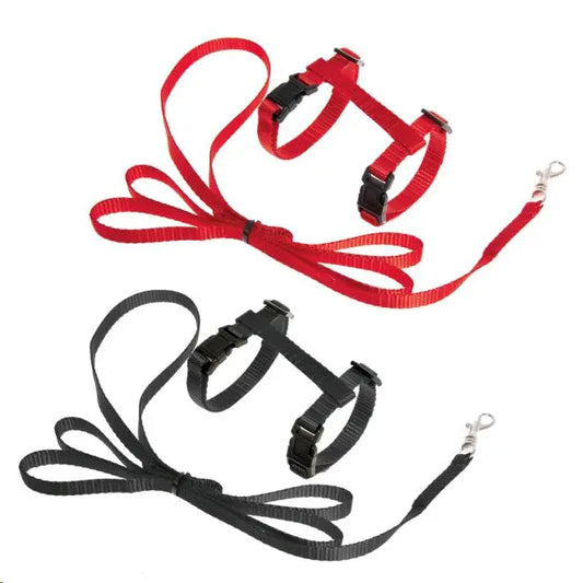 Flamingo Set Arnes Gatito Rojo/Negro 110 cmx10Mm