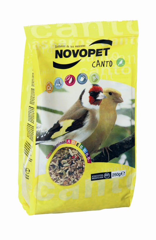 Alimento Canto 250 g Novopet