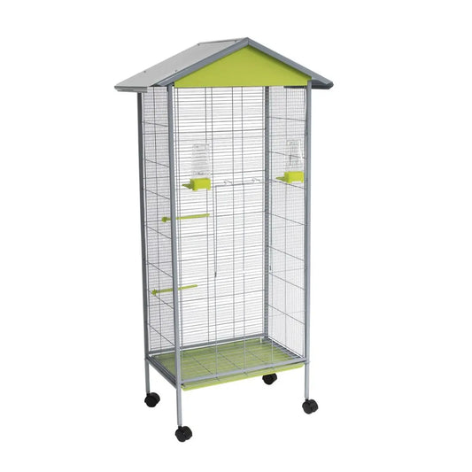 Pajarera 440 Gris Pistacho (78X47,5X155 cm)