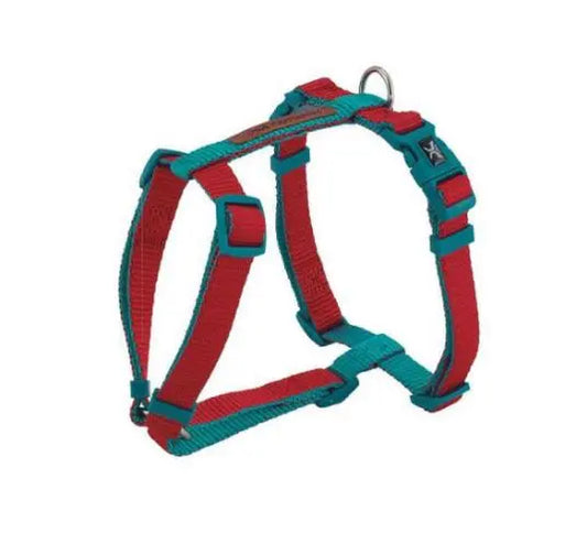 Arnes X-Trm Doble Premium Rojo-Turquesa 35-60 cm X 1,5 cm