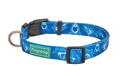 Freedog Summer Collar Blue Shark 10Mm X 20/35Cm T-Xs Todoanimal.es