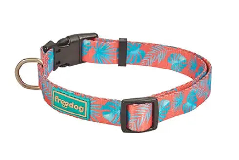 Freedog Summer Collar Coral Palm 10Mm X 20/35Cm T-Xs Todoanimal.es