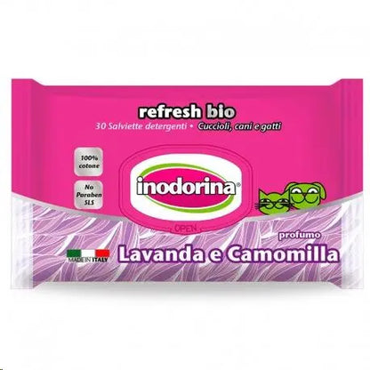 INODORINA TOALLITAS REFRESH BIO 30UDES. - Todoanimal.es