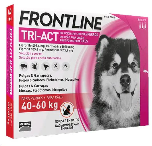FRONTLINE TRI-ACT PERROS  3 PIPETAS - Todoanimal.es