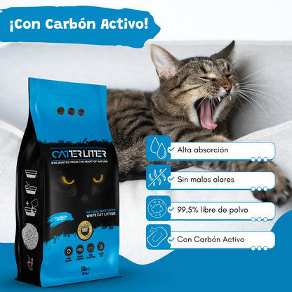 ARENA GATO AGLOMERANTE CATTER LITTER EFECTO CARBON 5L MCL BENTONIT MADENCILIK L.S.VE.T.AS