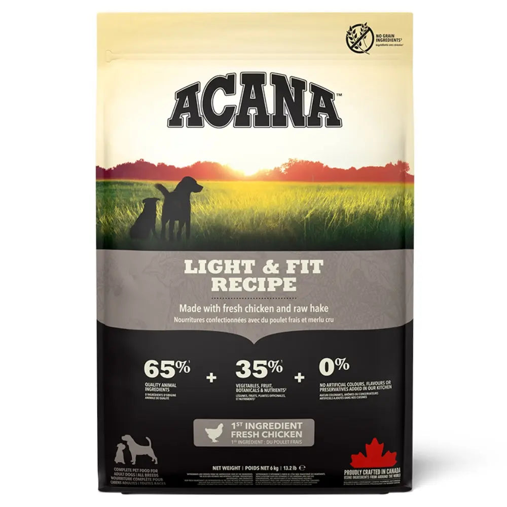 Acana Dog Light & Fit - Pienso Natural para Perros con Sobrepeso o Deportistas Acana