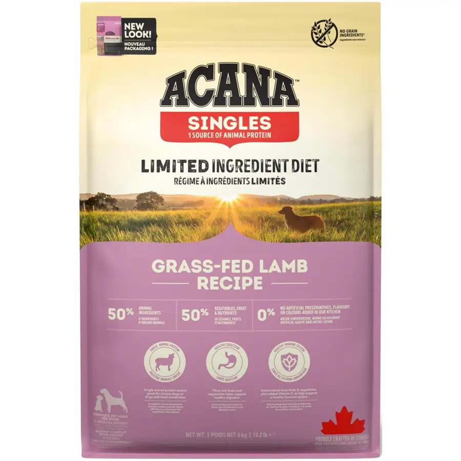 Acana Grass-Fed Lamb Recipe Pienso para Perros al mejor precio -Todoanimal.es