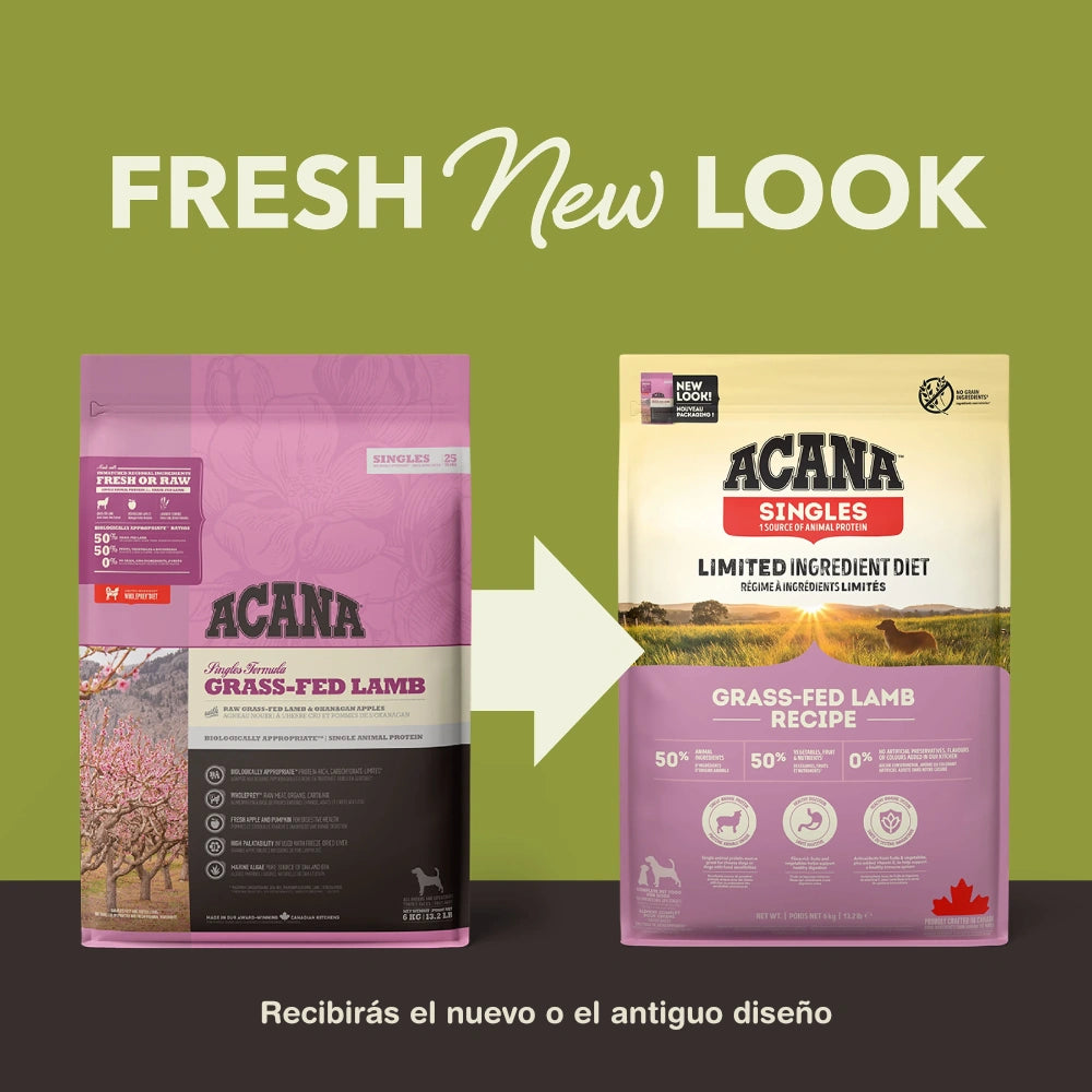 Acana Grass-Fed Lamb Recipe Pienso para Perros al mejor precio -Todoanimal.es