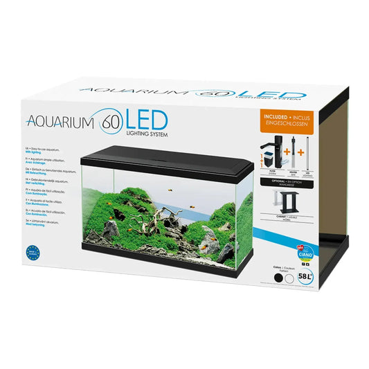 Acuario Aqua 60 Plus Led Blanco Ciano 60x30x37,2 cm CIANO
