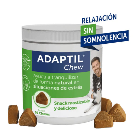 Adaptil Chews 30 Comprimidos Masticables Antiestrés y Relajante para Perros al mejor precio -Todoanimal.es