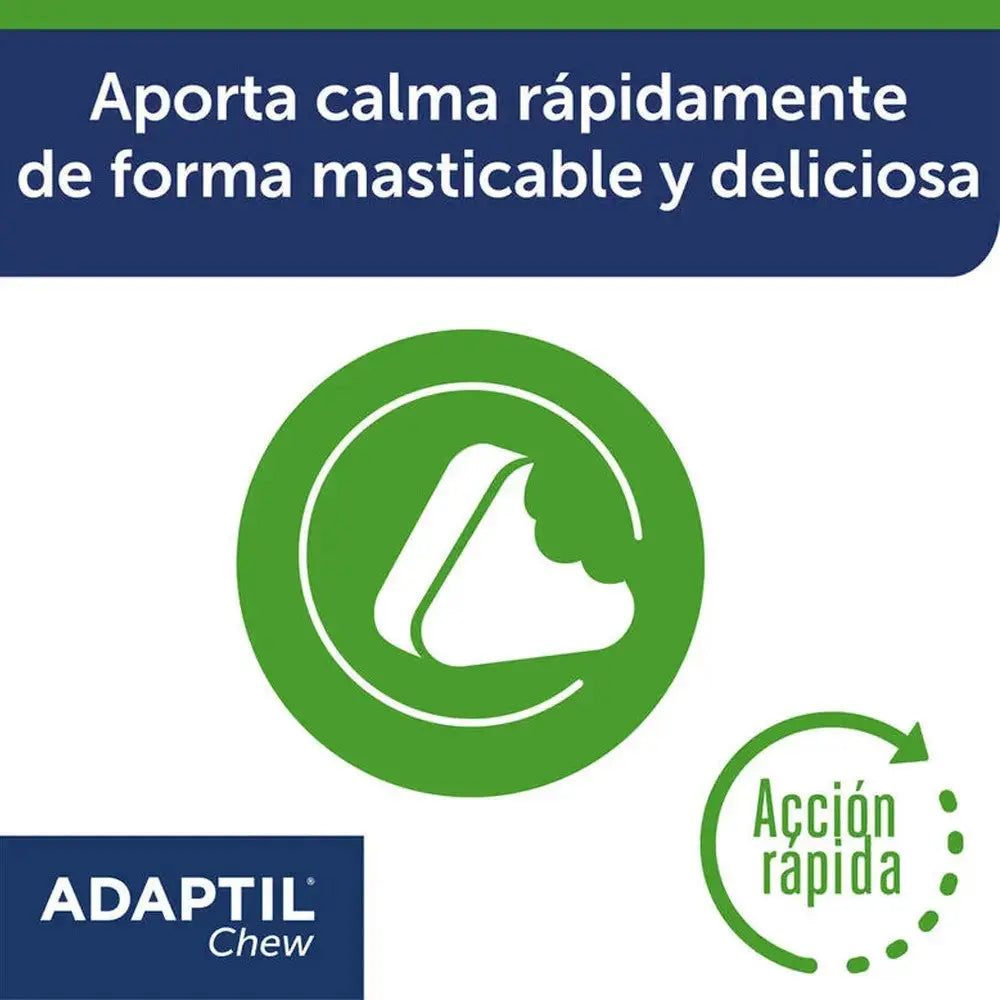 Adaptil Chews 30 Comprimidos Masticables Antiestrés y Relajante para Perros al mejor precio -Todoanimal.es