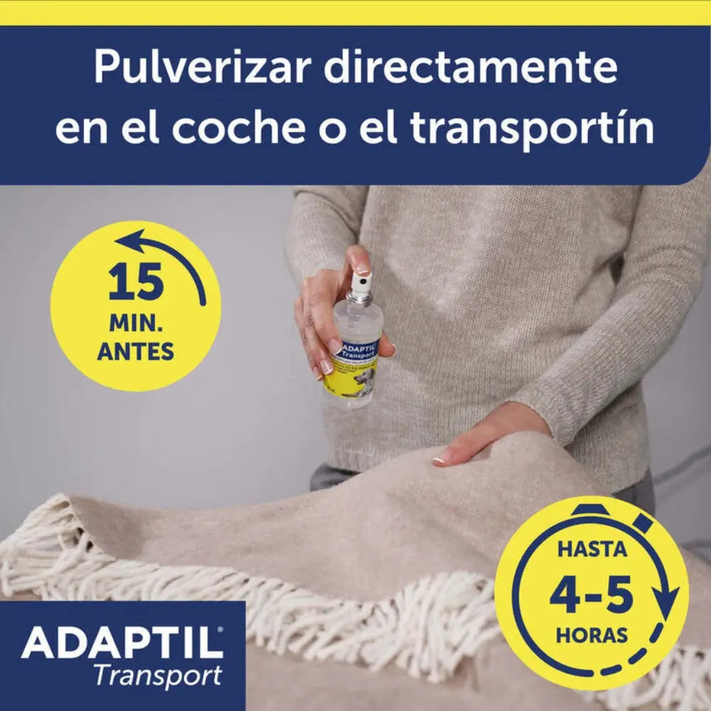 Adaptil Transport Spray Antiestrés para Perros 60 ml - Viajes, Transporte, Veterinario al mejor precio -Todoanimal.es