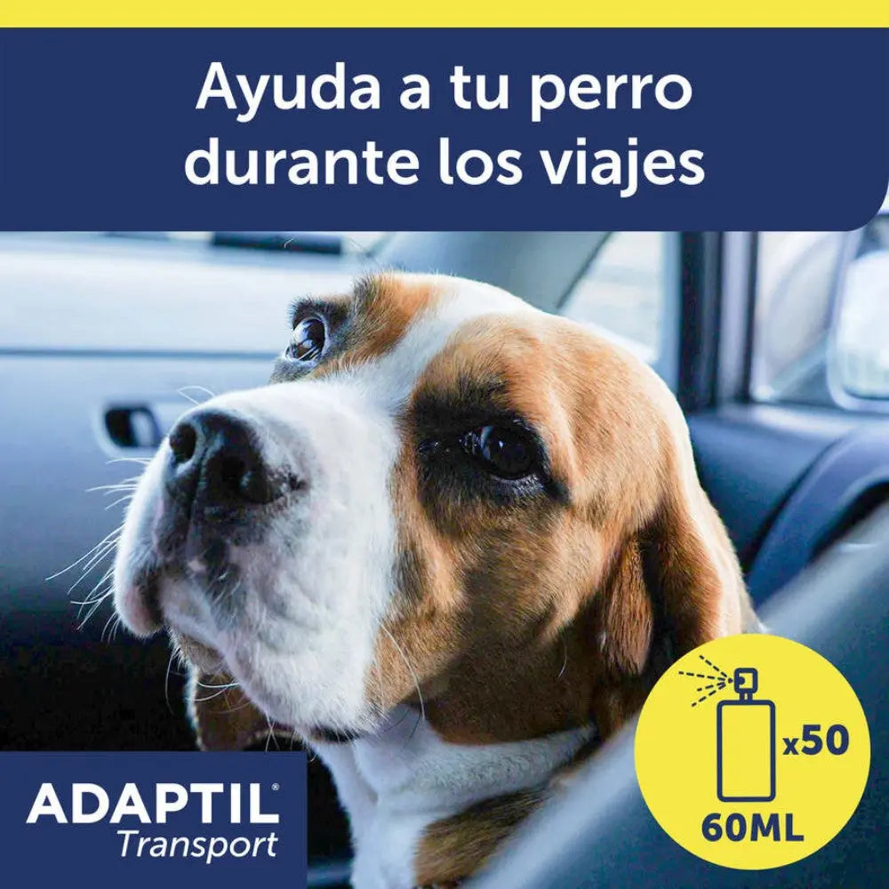 Adaptil Transport Spray Antiestrés para Perros 60 ml - Viajes, Transporte, Veterinario al mejor precio -Todoanimal.es