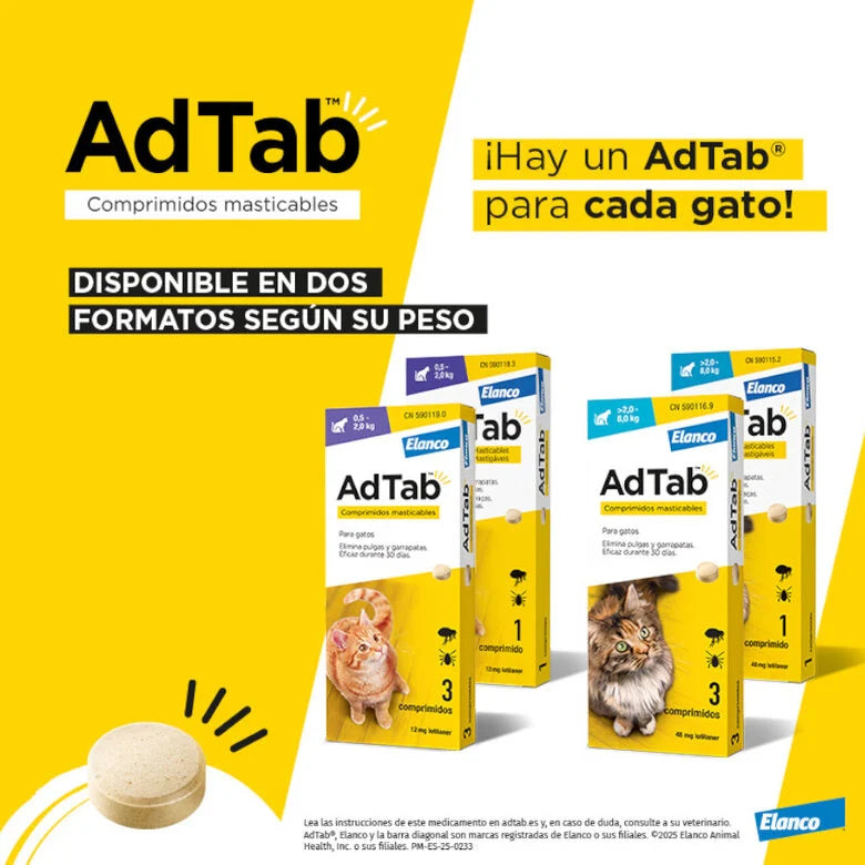 Adtab Comprimido Masticable Gatos al mejor precio -Todoanimal.es
