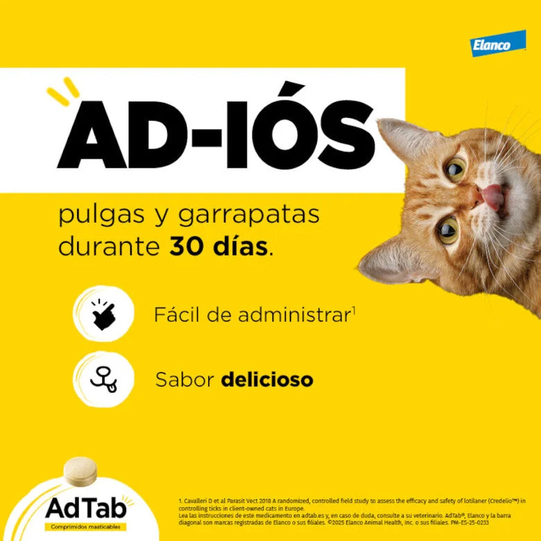 Adtab Comprimido Masticable Gatos al mejor precio -Todoanimal.es