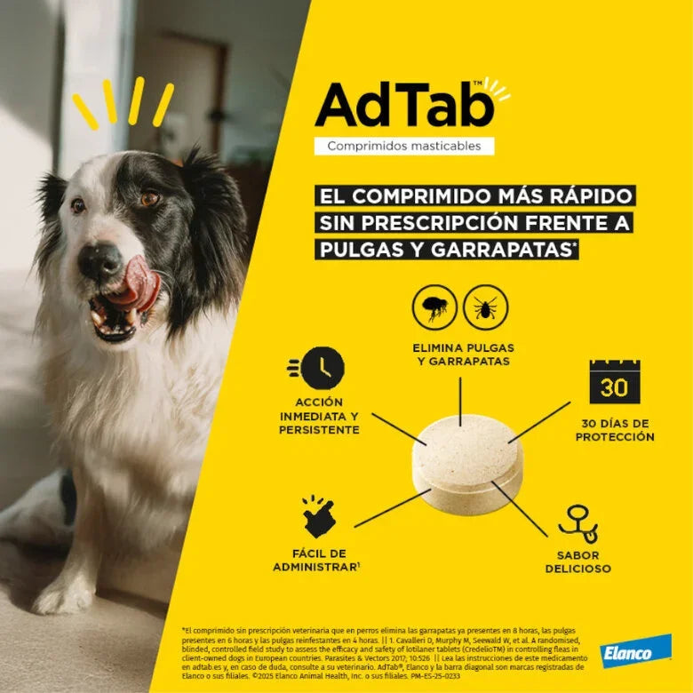 Adtab Comprimido Masticable Perros - 1 Ud. al mejor precio -Todoanimal.es