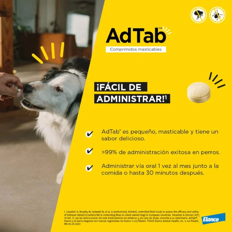 Adtab Comprimido Masticable Perros - 1 Ud. al mejor precio -Todoanimal.es