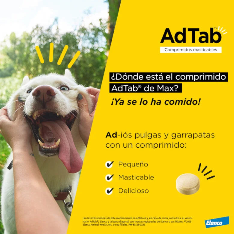 Adtab Comprimido Masticable Perros - 1 Ud. al mejor precio -Todoanimal.es