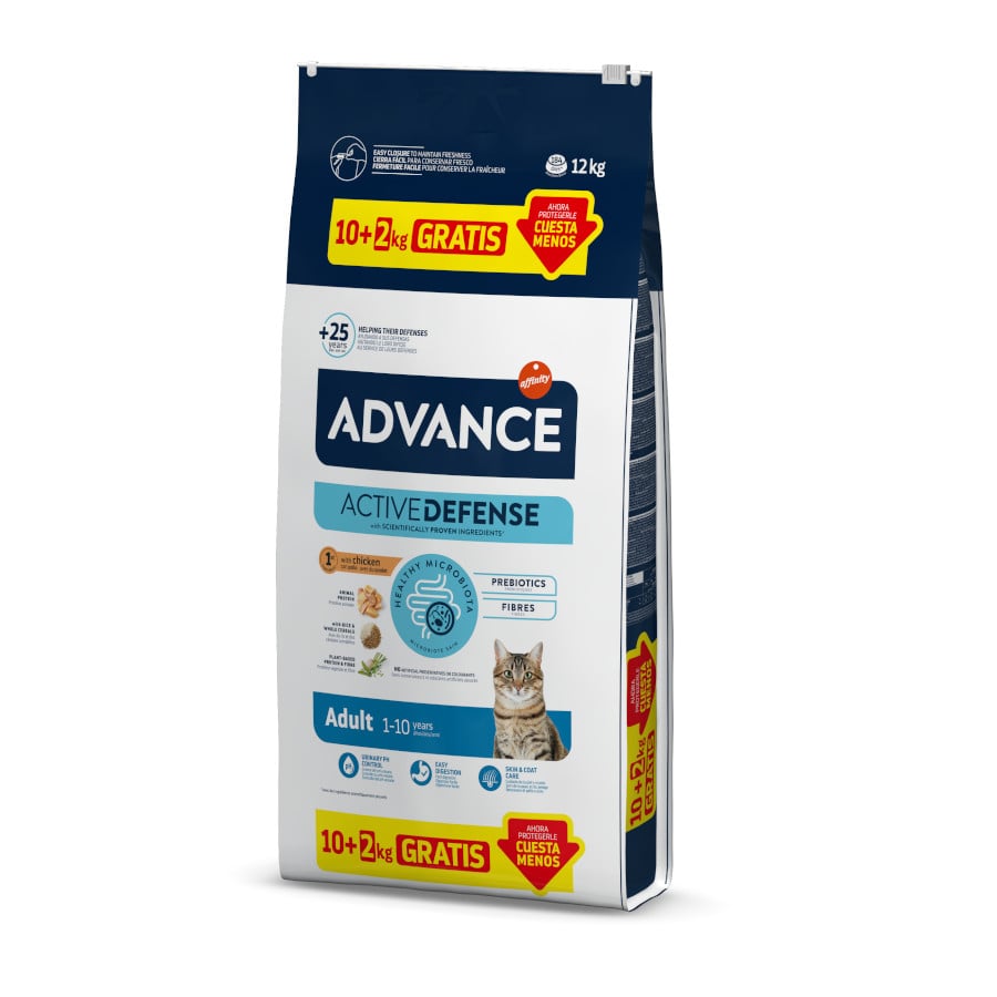 Advance Adult Chicken & Rice Pienso con Pollo y Arroz para Gatos Adultos al mejor precio -Todoanimal.es