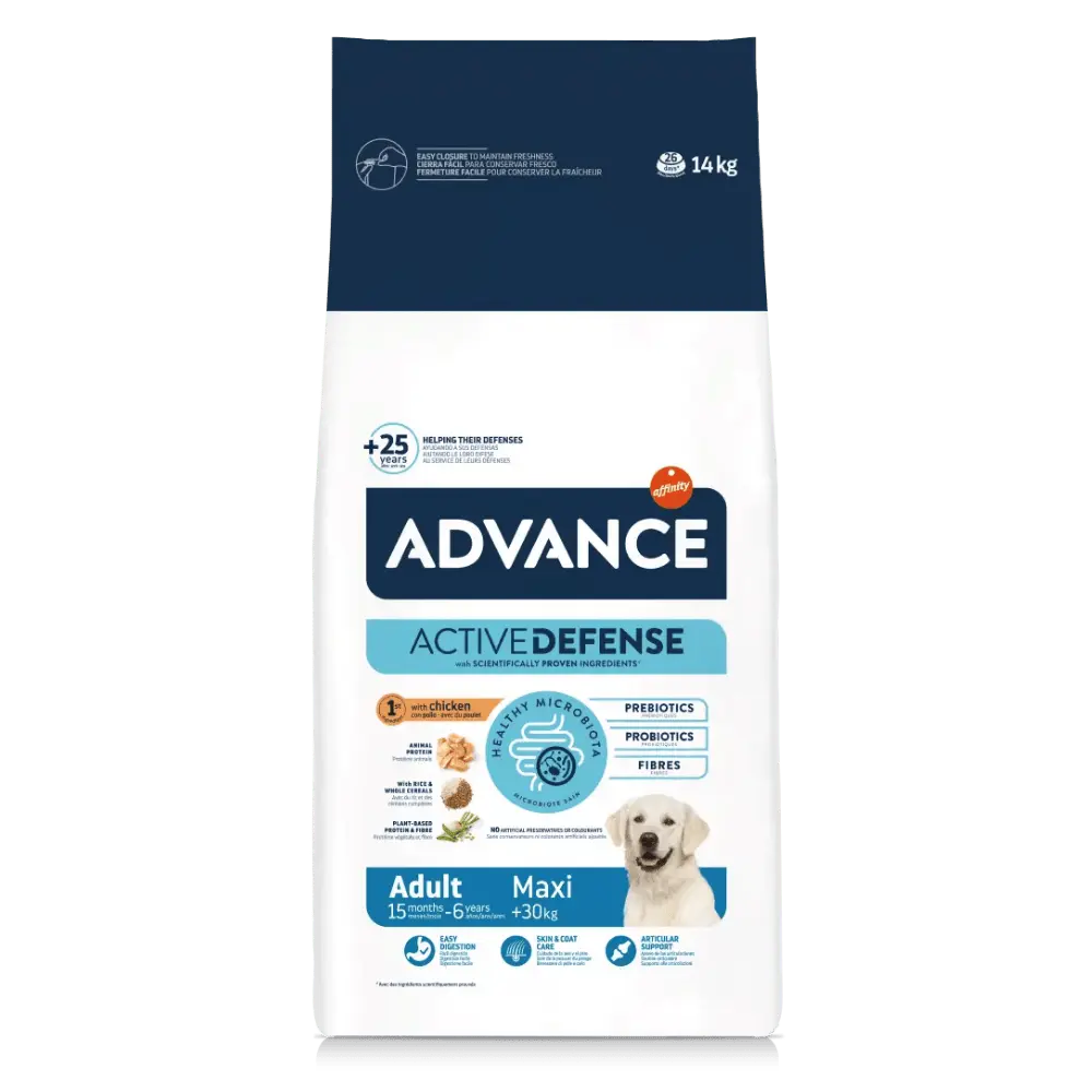 Advance Adult Maxi Chicken y Rice Pienso con Pollo y Arroz para Perros al mejor precio -Todoanimal.es