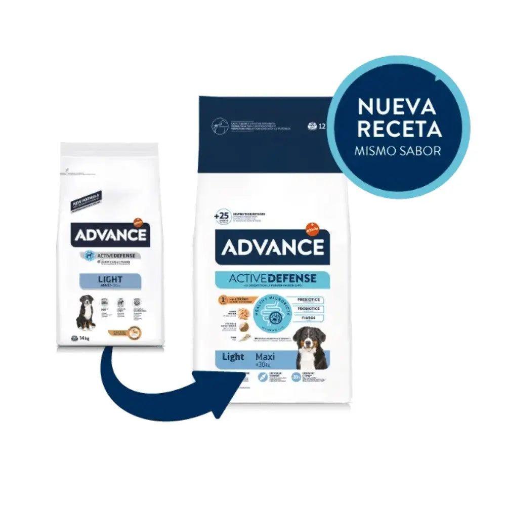Advance Adult Maxi Light Pienso con Pollo y Arroz para Perros al mejor precio -Todoanimal.es