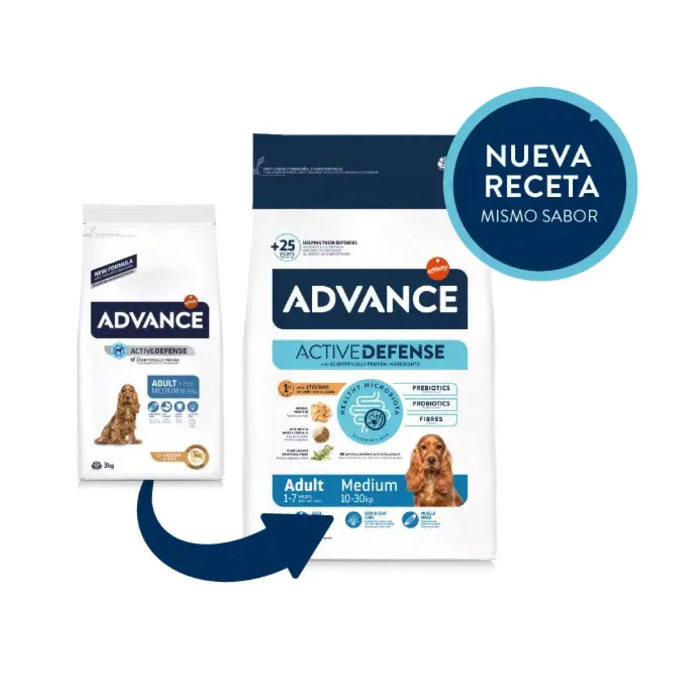 Advance Adult Medium Pollo y Arroz Pienso para Perros al mejor precio -Todoanimal.es