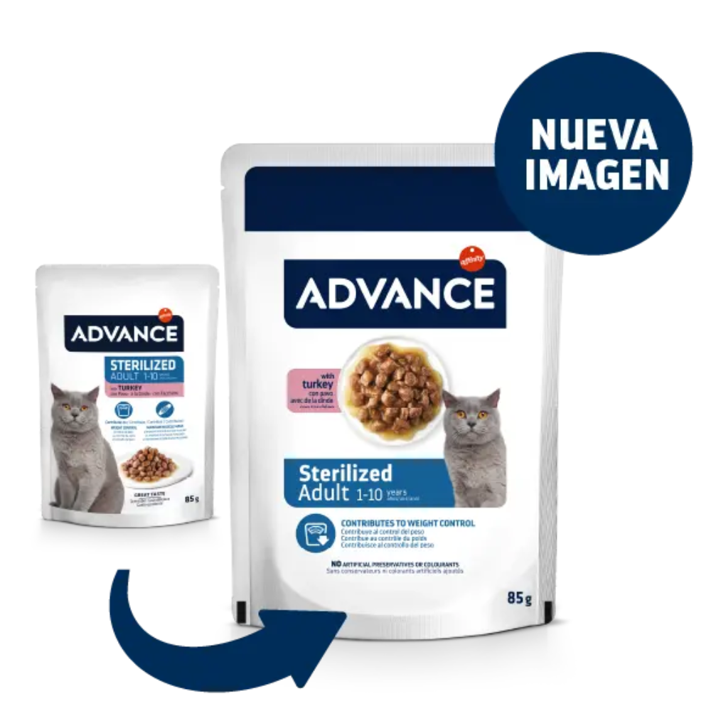 Advance Cat Bocaditos en Salsa para Gatos Adultos 85 g al mejor precio -Todoanimal.es