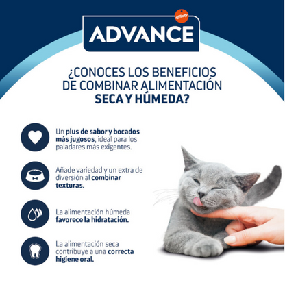 Advance Cat Bocaditos en Salsa para Gatos Adultos 85 g al mejor precio -Todoanimal.es