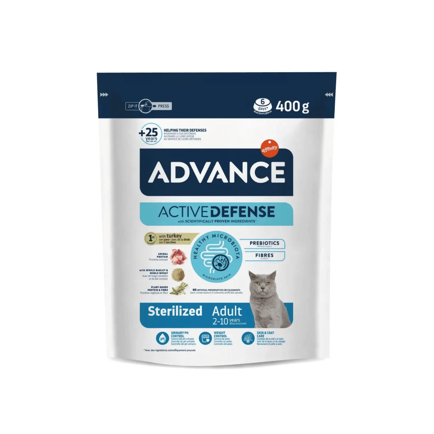 Advance Cat Sterilized Adult - Pienso para Gatos Esterilizados con Pavo ADVANCE
