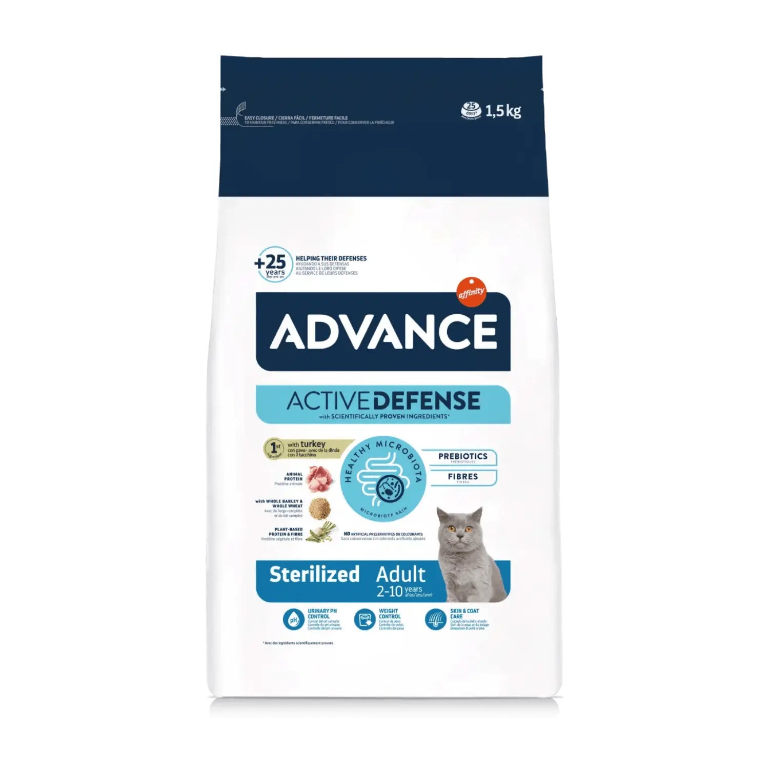 Advance Cat Sterilized Adult - Pienso para Gatos Esterilizados con Pavo ADVANCE