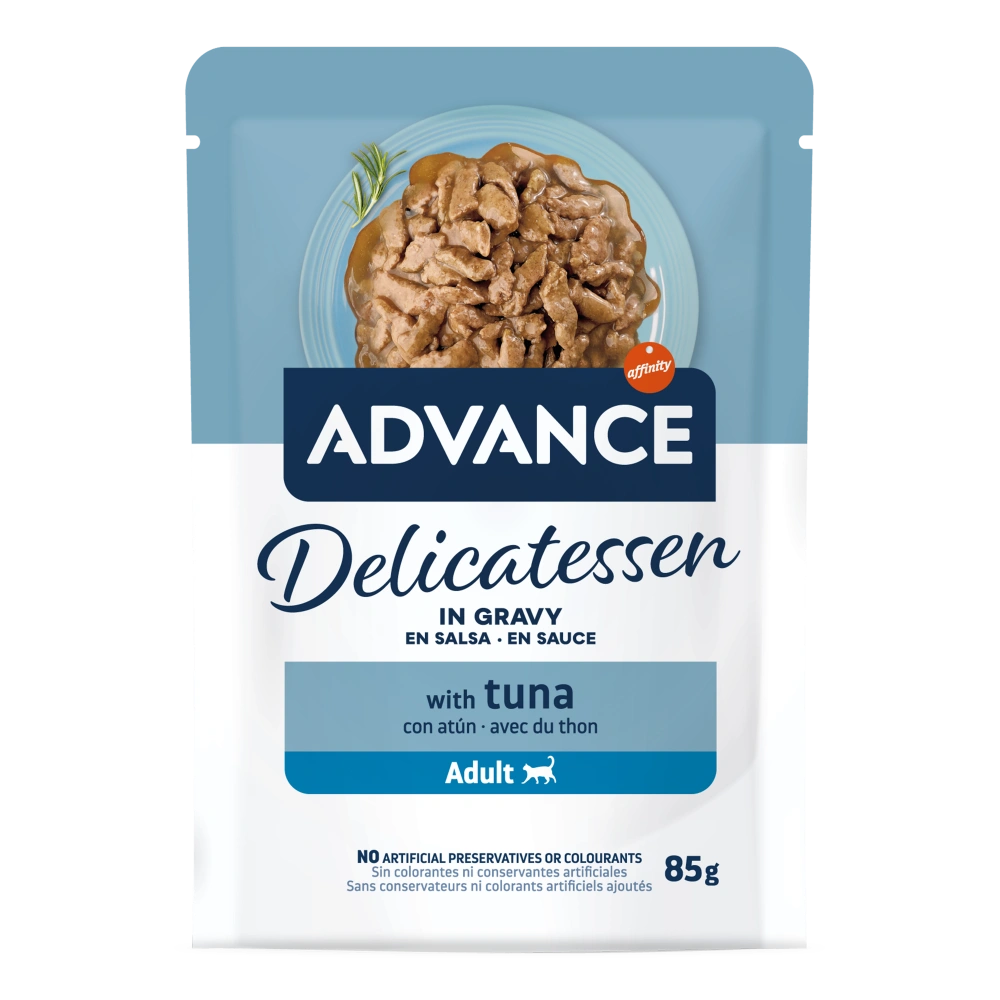 Advance Delicatessen en Salsa con Atún para Gatos al mejor precio -Todoanimal.es