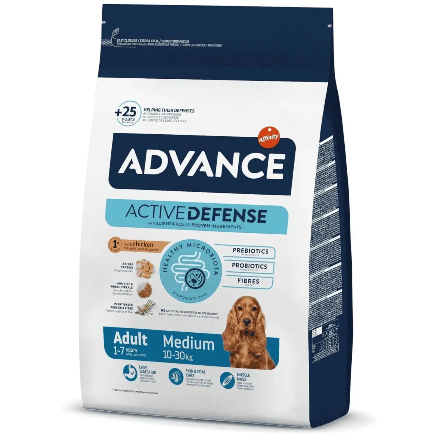 Advance Dog Adult Medium Pollo y Arroz Pienso para Perros 14Kg AFFINITY PETCARE, S.A. UNIPERSONAL