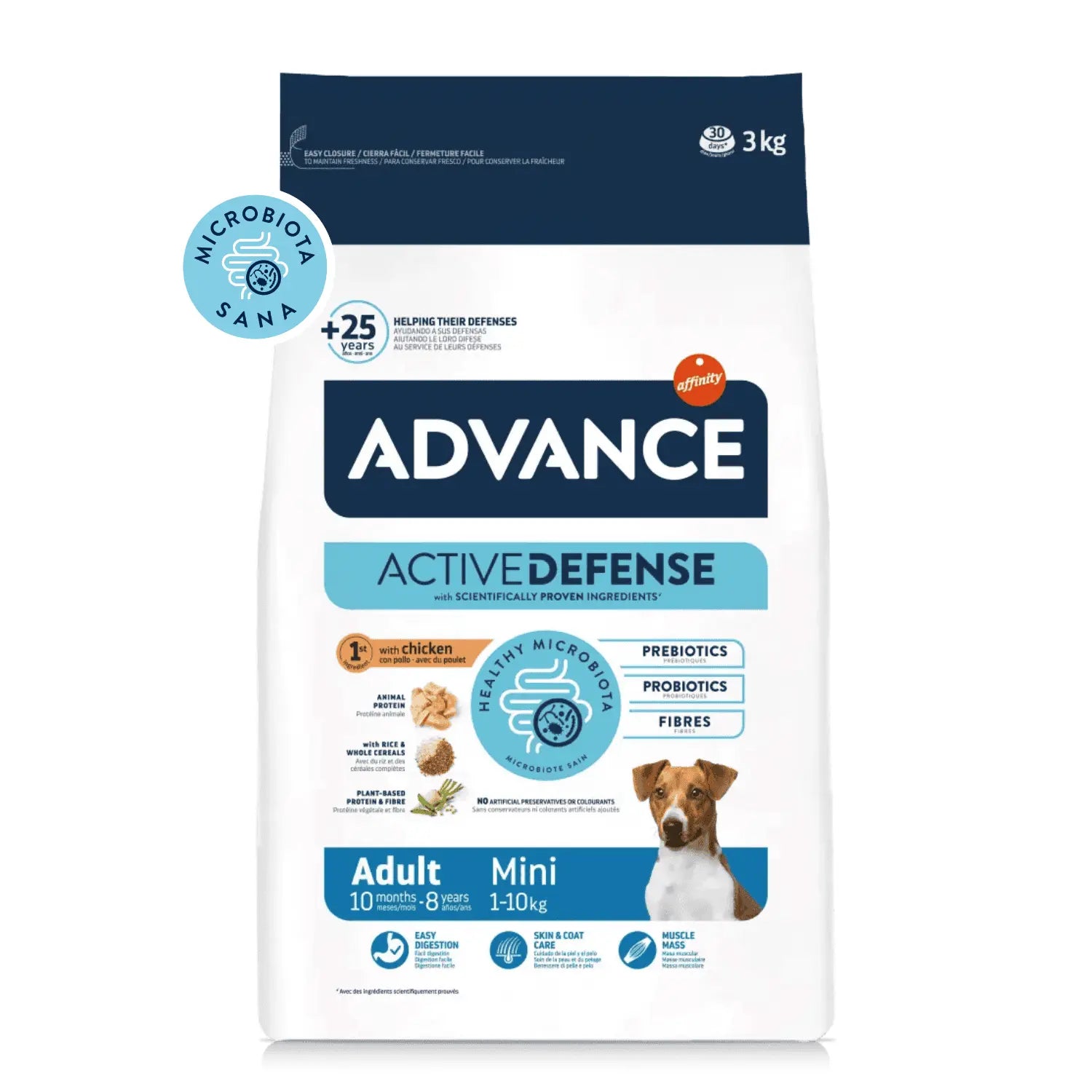 Advance Dog Adult Mini Chicken & Rice - Pienso para Perros con Pollo ADVANCE