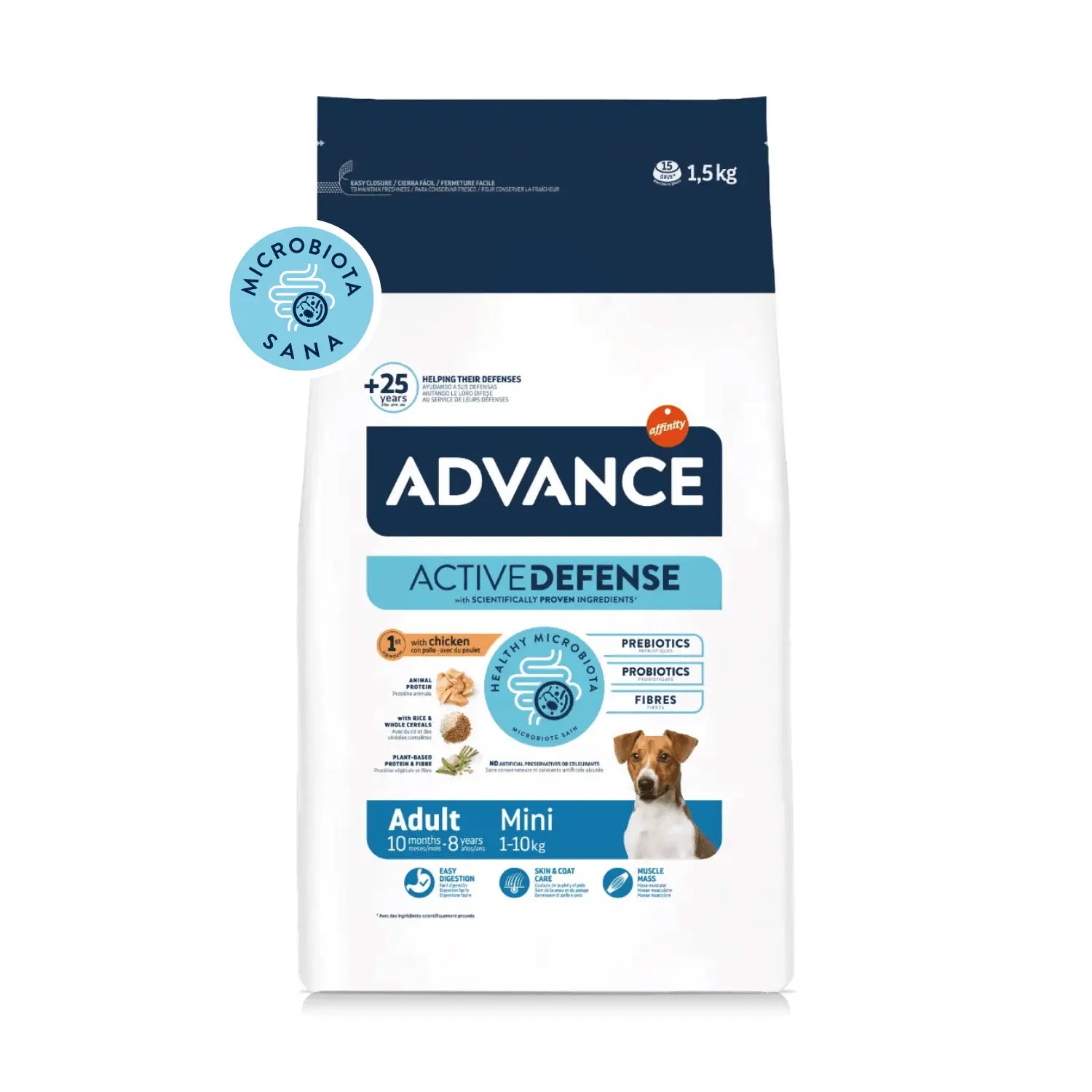 Advance Dog Adult Mini Chicken & Rice - Pienso para Perros con Pollo ADVANCE