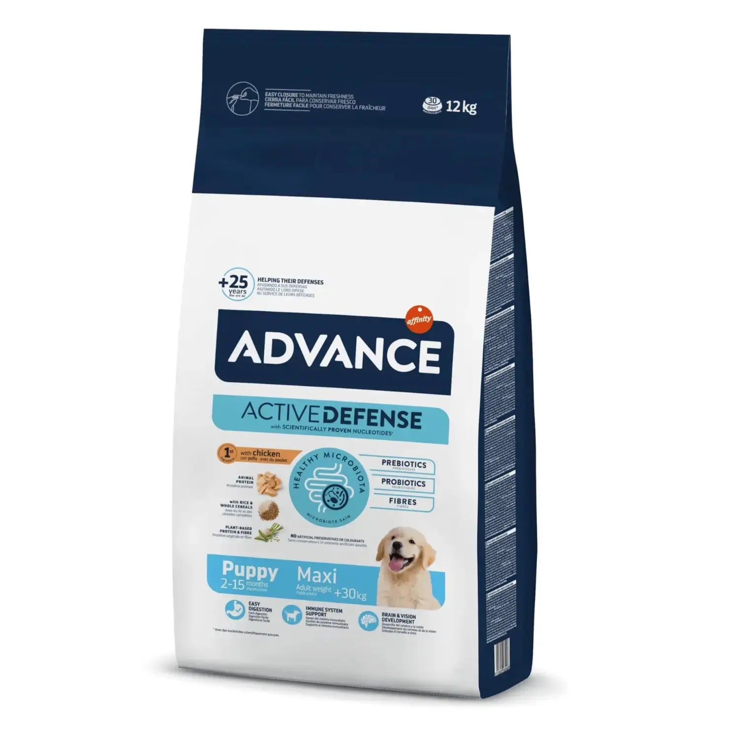 Advance Dog Puppy Maxi 12Kg AFFINITY PETCARE, S.A. UNIPERSONAL