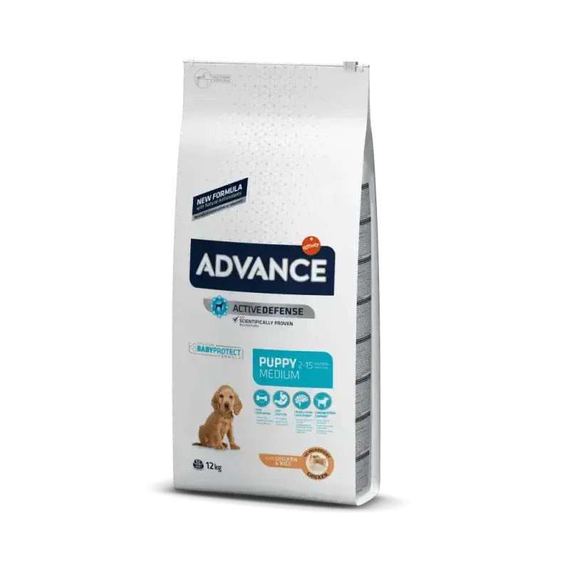 Advance Dog Puppy Medium Chicken & Rice 12Kg AFFINITY PETCARE, S.A. UNIPERSONAL