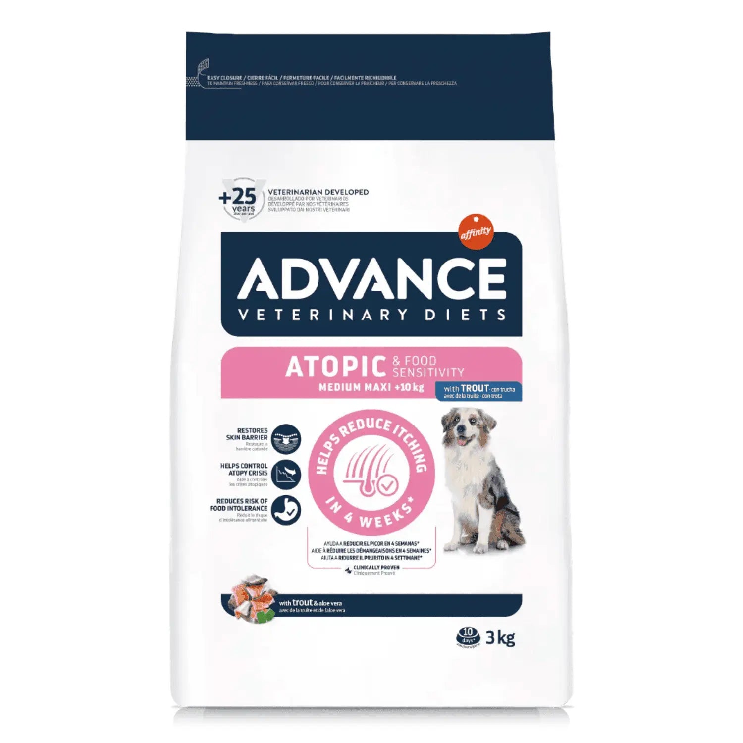 Advance Dog Veterinary Atopic 3Kg | Pienso para Perros con Piel Atópica ADVANCE