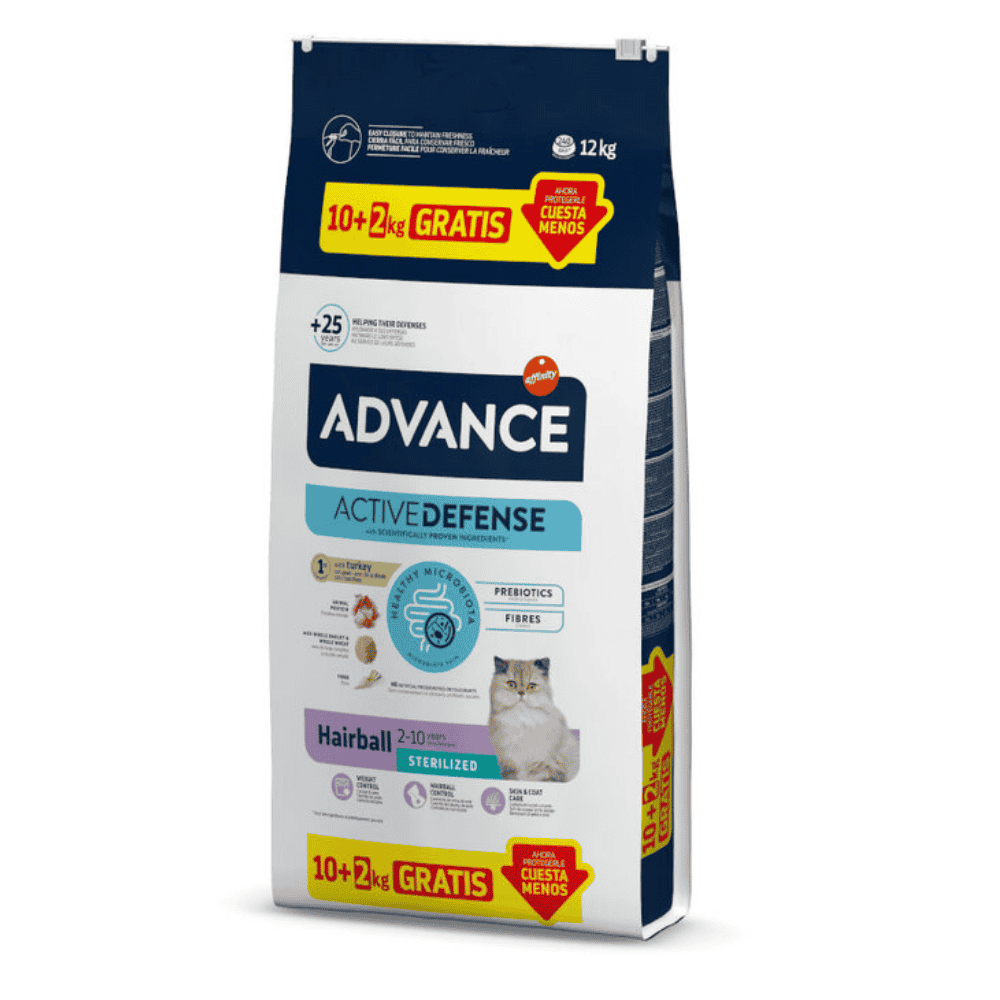 Advance Hairball Sterilized Control Bolas de Pelo Pienso para Gatos al mejor precio -Todoanimal.es