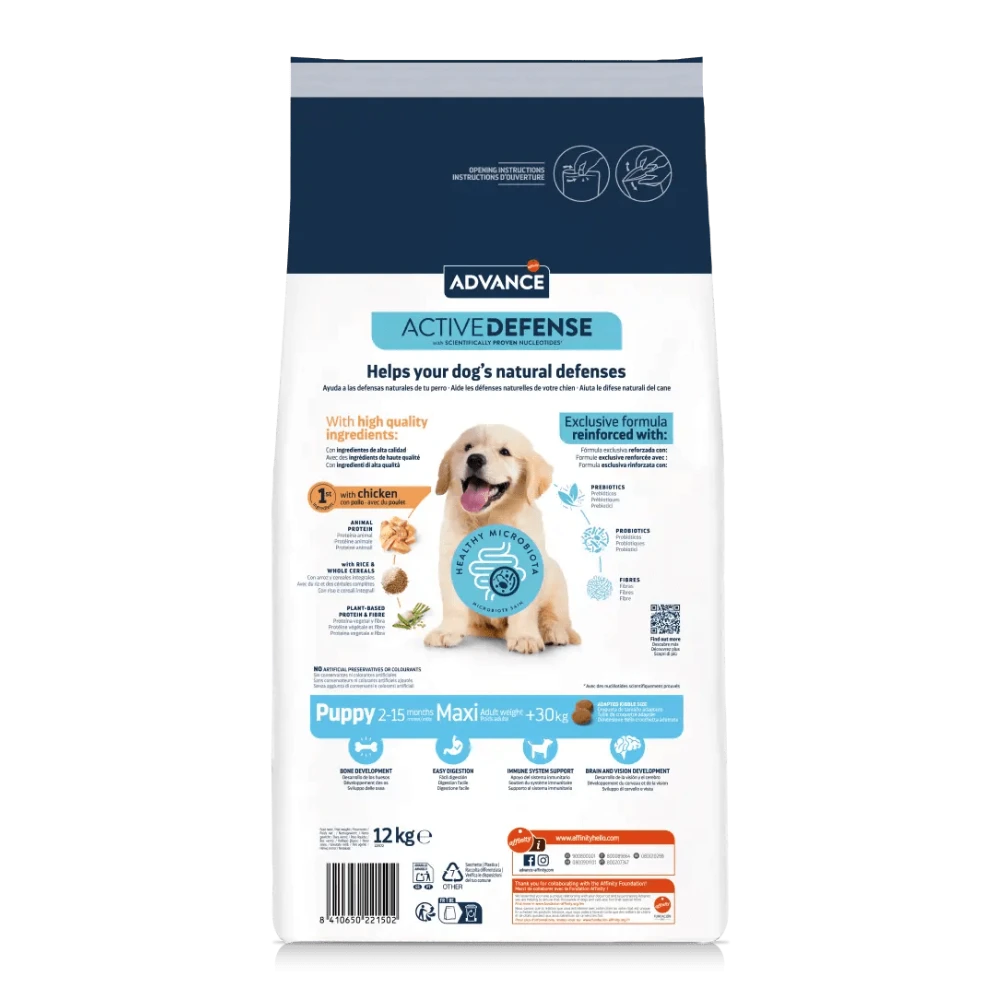 Advance Puppy Maxi Pienso para Cachorros de Raza Grande al mejor precio -Todoanimal.es