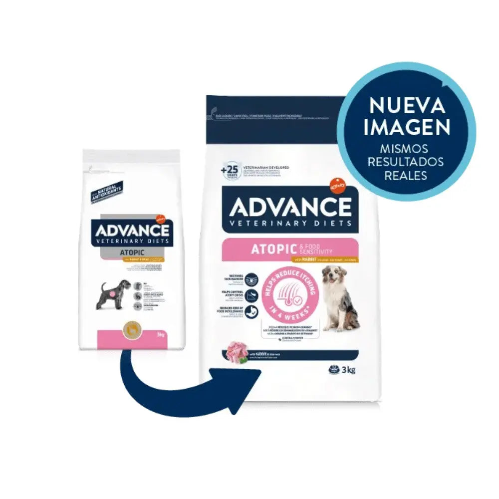Advance Veterinary Diets Atopic Conejo y Guisante Pienso para Perros al mejor precio -Todoanimal.es