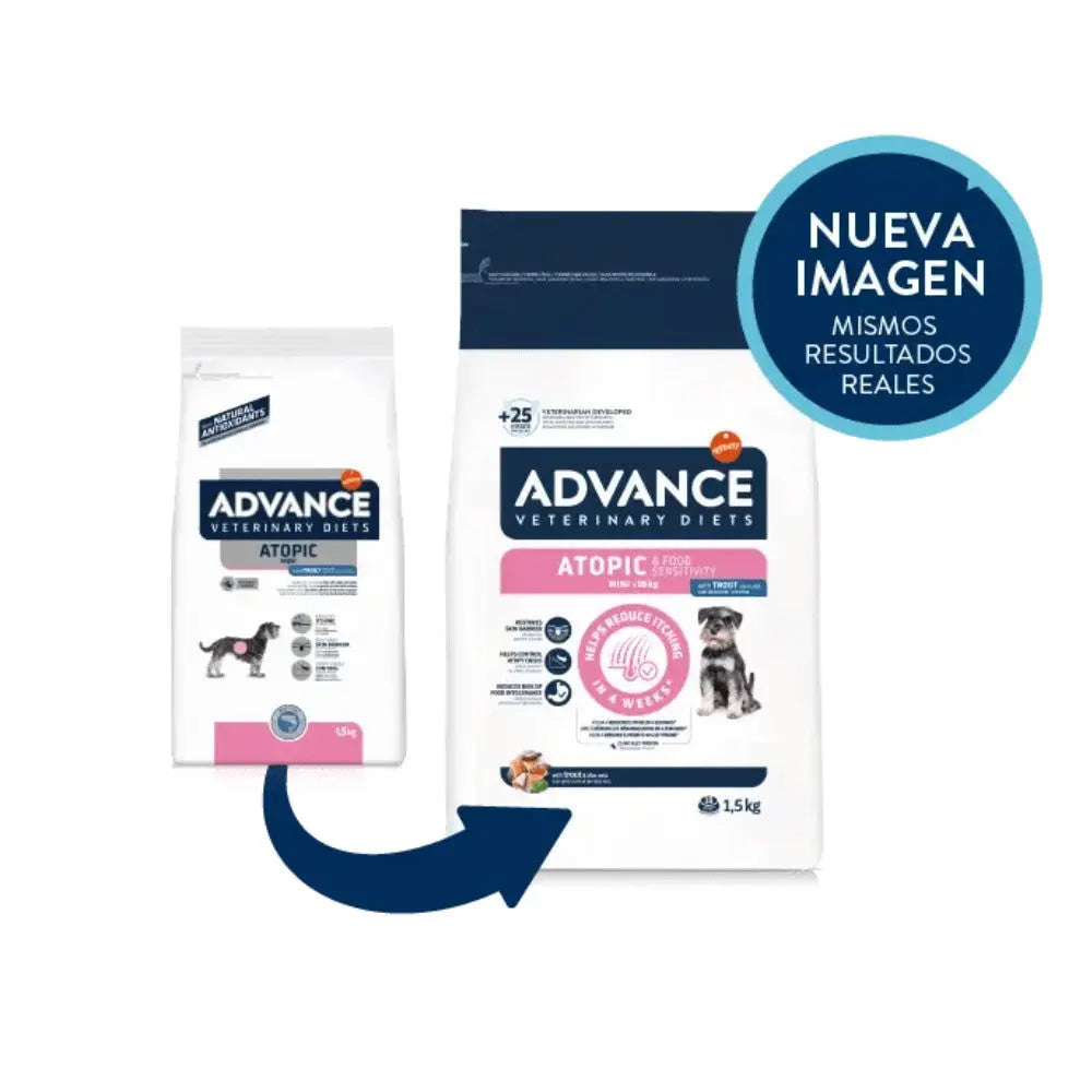 Advance Veterinary Diets Atopic Mini Trucha Pienso para Perros al mejor precio -Todoanimal.es