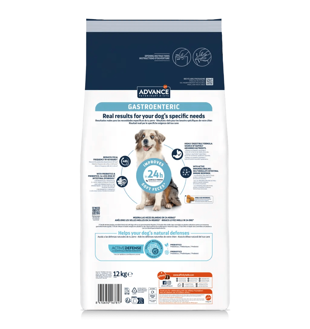 Advance Veterinary Diets Gastroenteric Pienso con Probióticos para Perros al mejor precio -Todoanimal.es