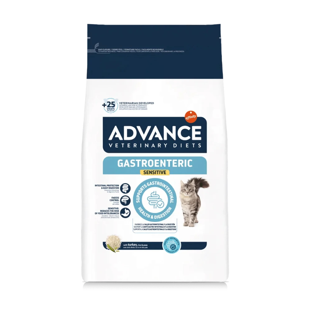Advance Veterinary Diets Gastroenteric Sensitive Pienso Gastrointestinal para Gatos al mejor precio -Todoanimal.es
