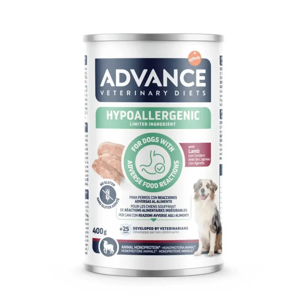 Advance Veterinary Diets Hypoallergenic Comida Húmeda para Perros Lata 400 g al mejor precio -Todoanimal.es