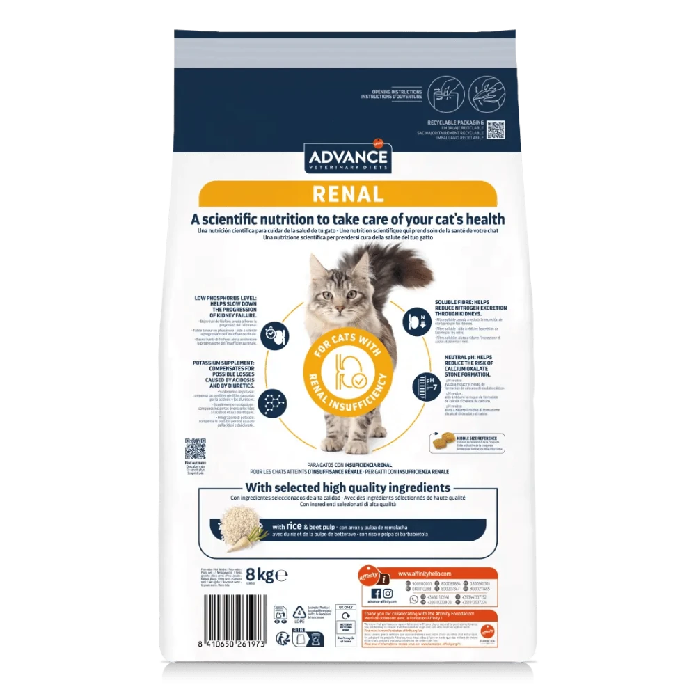 Advance Veterinary Diets Renal Pienso para Gatos al mejor precio -Todoanimal.es