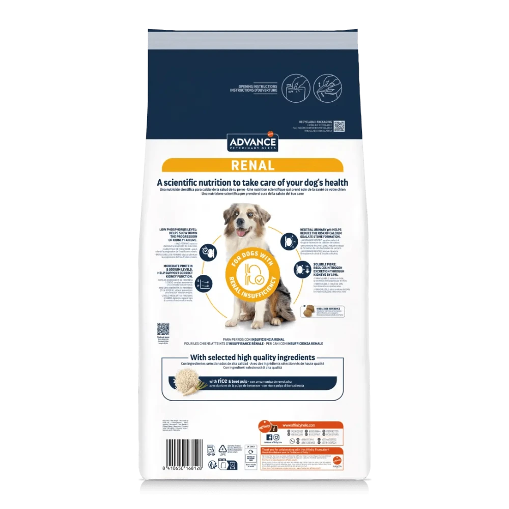 Advance Veterinary Diets Renal Pienso para Perros al mejor precio -Todoanimal.es