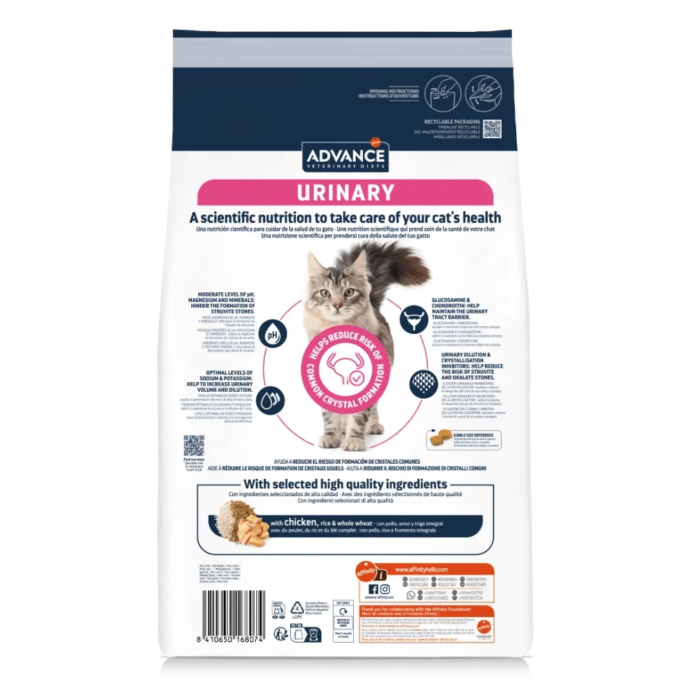 Advance Veterinary Diets Urinary Pienso para Gatos al mejor precio -Todoanimal.es