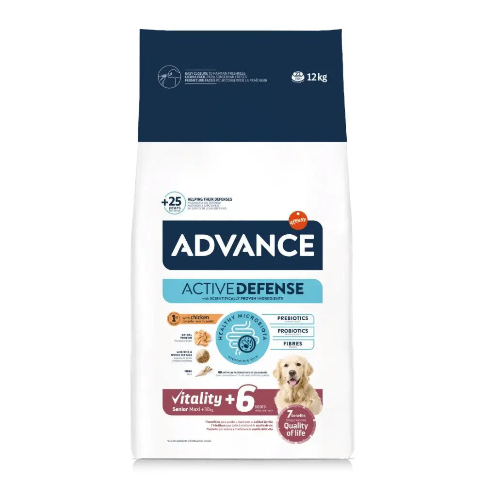 Advance Vitality Senior Maxi +6 12 kg Pienso para Perros al mejor precio -Todoanimal.es